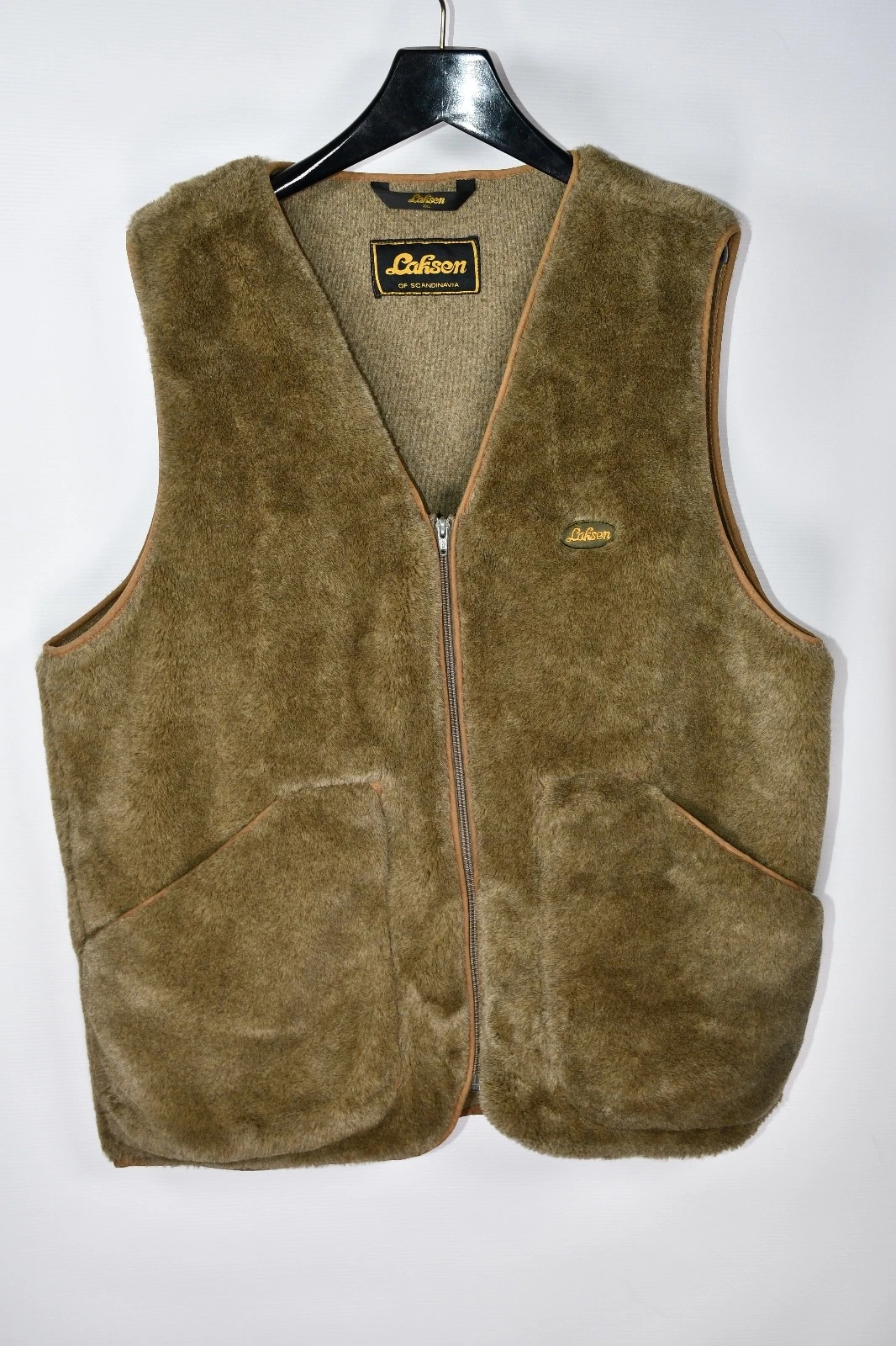 Laksen Deep Pile Fleece Full Zip Fishing Hunting Vest Men's Jacket size 2XL