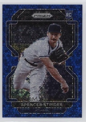 2022 Panini Prizm Tier III Blue Donut Circle /199 Spencer Strider Rookie RC 5w0