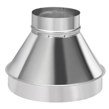 PATIKIL 12" to 6" Galvanized Steel Round Duct Reducer Increaser Connector