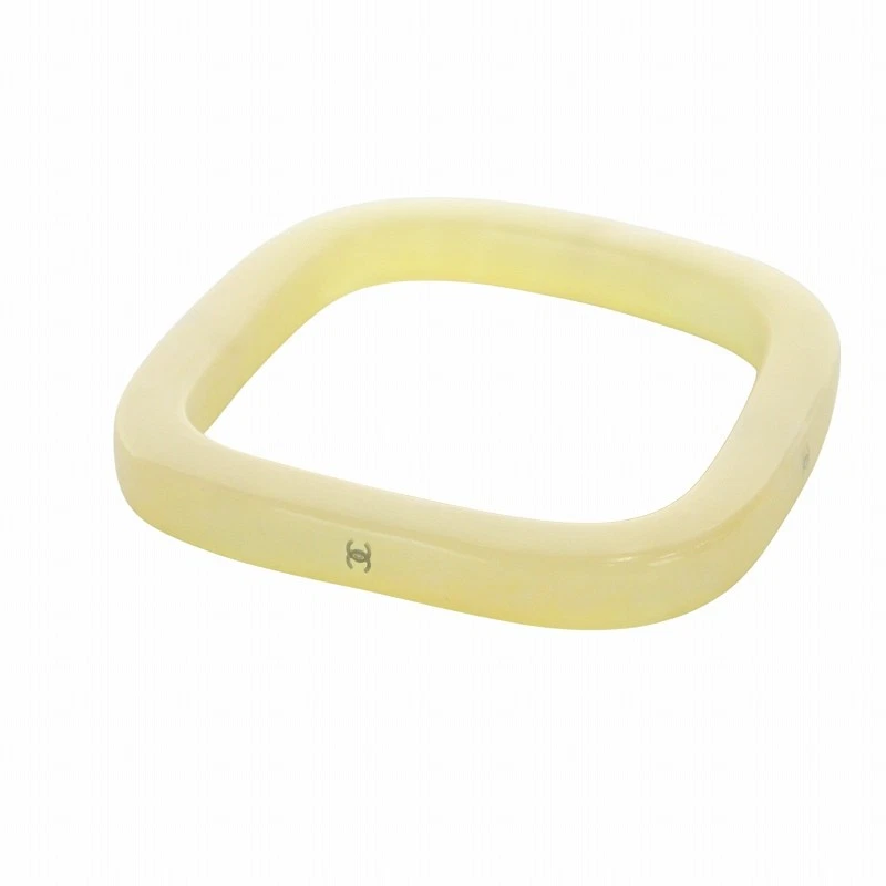 Y0717 Chanel 99P Bracciale Vintage Logo Coco Mark Beige Accessori Usati