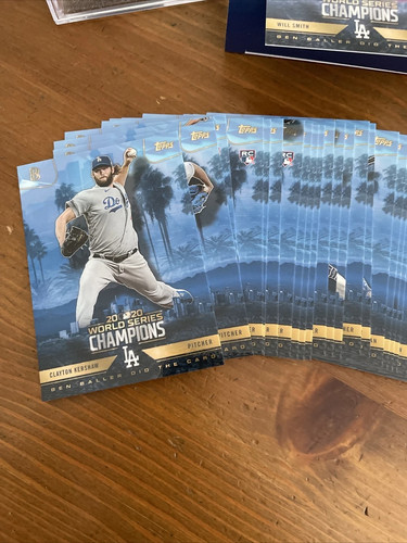2020 Topps Ben Baller Dodgers World Series Champions Set w/ Austin Barnes Auto - Picture 2 of 3