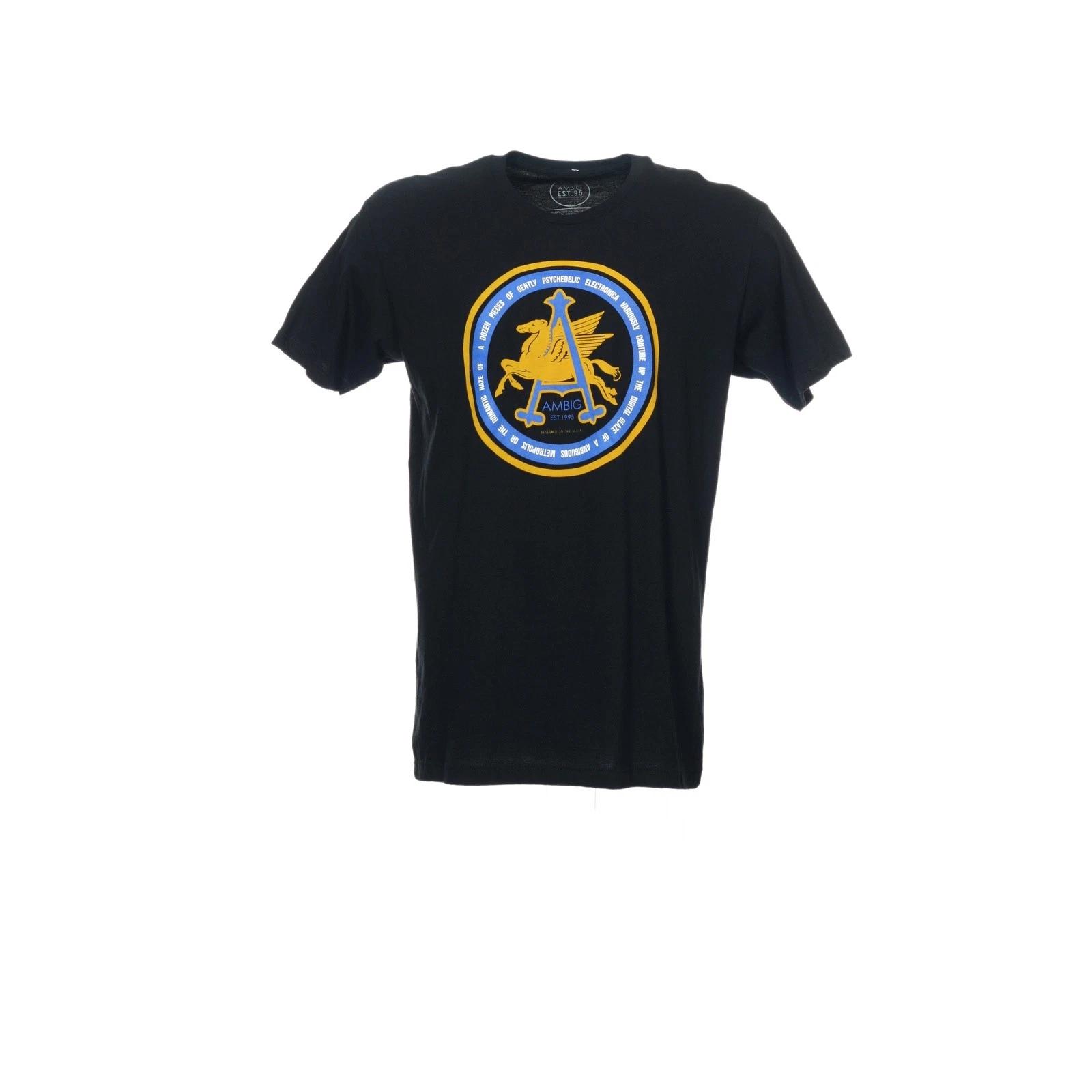 Ambig Graphic Tee - Black Crew Neck Short Sleeve - Unisex Streetwear Style