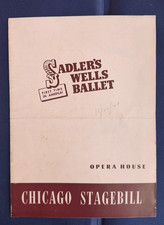 NOVEMBER 20 1949 STAGEBILL OPERA HOUSE SADLER'S WELLS BALLET FONTEYN SHEARER