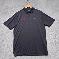Under Armour The Playoff Polo Mens Polo Shirt Medium Black Performance Stretch