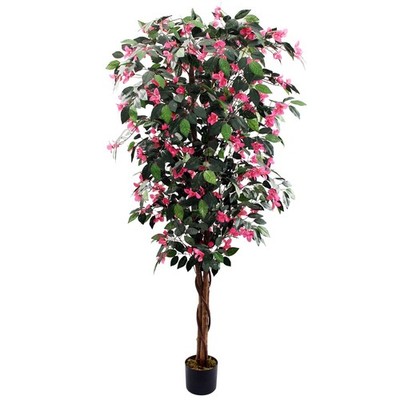 Künstlicher Baum Indoor Rosa Groß 180cm (6ft) Realistische Premium Wohndeko UK
