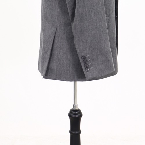 J. Ferrar 38L Gray Sport Coat Blazer Jacket Solid 2B Polyester - Picture 6 of 10