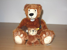 Steiff Teddy Bear Grizzly Set "Papa and Son" 29 cm Large in New