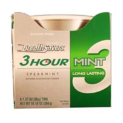 3HOUR MINT SPEARMINT Can 1.27 oz Each  8 in a Pack 