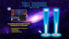 TREK TALL SPACE CORDIAL SET PROP BAR COSTUME TOS TV STAR COSTUME SUPER RARE L@@K