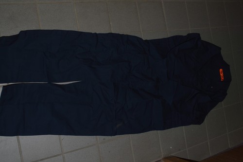 ^^ RED KAP CT10NV4 TWILL ACTION BACK COVERALLS NAVY 50-RG 50-M -- NEW (HRT83) - Picture 3 of 3