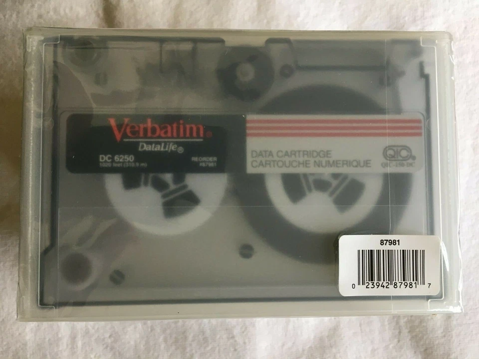 5-Pack, Genuine Verbatim  DC 6250 - Data Cartridge - Original Sealed Packaging. - Image 3 of 4
