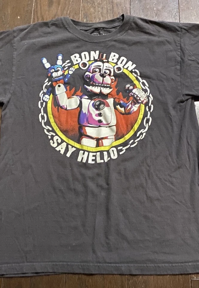 Five Nights At Freddys Tee Shirt Boys Xl L Sister Location Funtime Freddy FNAF - Image 4 of 4