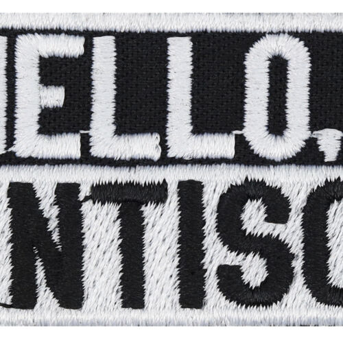 Aufnäher Biker Hello. I'm Antisocial Aufbügler Fun Patch Applikation 80x30mm - Bild 2 von 8