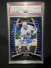 2019-20 Upper Deck Allure Blue Line Auto Mitch Marner /35 PSA 10!!! POP 1 !!!!
