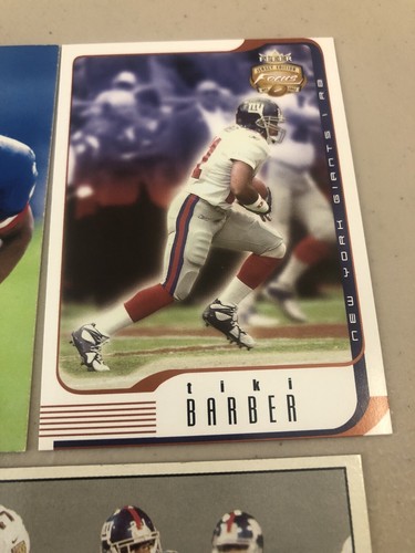 Tiki Barber 🏈 New York Giants Football Cards 🏈 5 card lot w/ Pinnacle RC🏈0741 - Picture 6 of 9