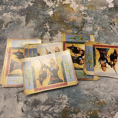 Vintage 44 x Bumerang Cowgirls Kunst Postkarten 90er Jahre Konvolut 