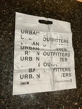 Urban Outfitters Reusable Shopping Tote Bag Gray Graphic Print Logo