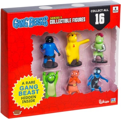 Gang Beasts 8 Pack Action Figures 2.5 Inch Superhero Figurines - New
