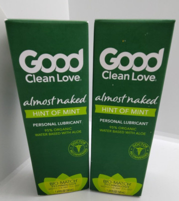 2-Good Clean Love Almost Naked Personal Lubricant Water-Based+Aloe, 1.69oz, 6/28