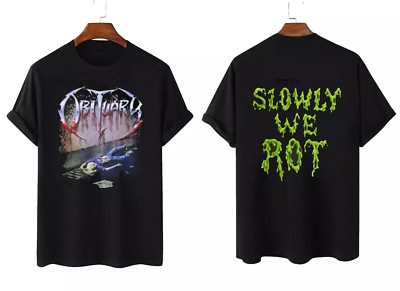 New Obituary Slowly We Rot S-234XL Black Unisex Shirt NG2634