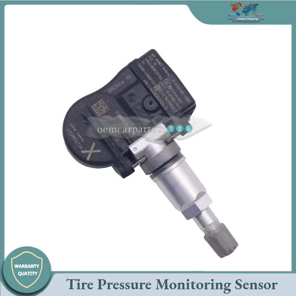 4Pcs Tire Pressure Monitoring Sensor For Nissan Sentra Versa 2012-19 315MHz - Image 4 of 4