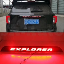 For  Explorer 2020-2024 LED Badge Rear Door Trunk Light Brake Tailgate Trim
