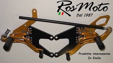 PEDANE ARRETRATE REARSETS YAMAHA R1 98 / 06 ORO-NERO GOLD-BLACK