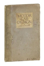 Motor Car Design by J.G. Vincent HC Packard Motor Company Early 1920s