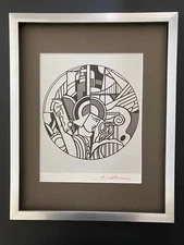 Roy Lichtenstein | Vintage 1970 Signed | Matted & Framed Offset Lithograph 