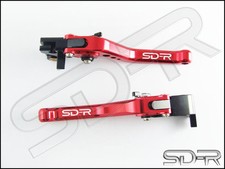 GSXS 1000 F / S 2015-2020 CNC Short Adjustable Brake & Clutch Levers - Red