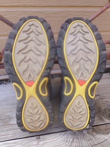 Salomon Contagrip Gore-Tex Gray Tan Hiking Shoes Women's 6 - Picture 6 of 6