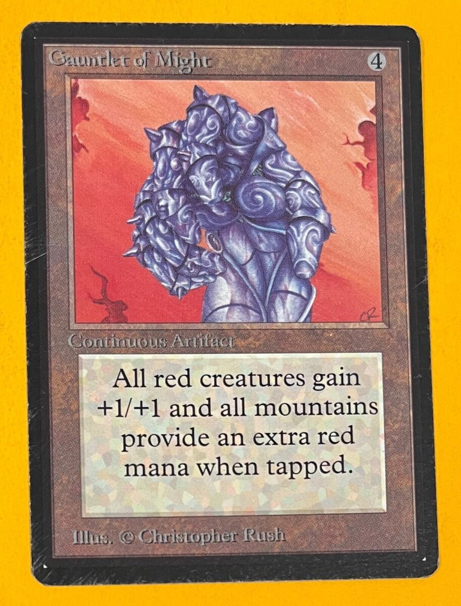 ○MTG○ β ベータ Gauntlet of Might(英語 折れ インクド) item ○MTG○ β ベータ Gauntlet of Might(英語 折れ インクド) item