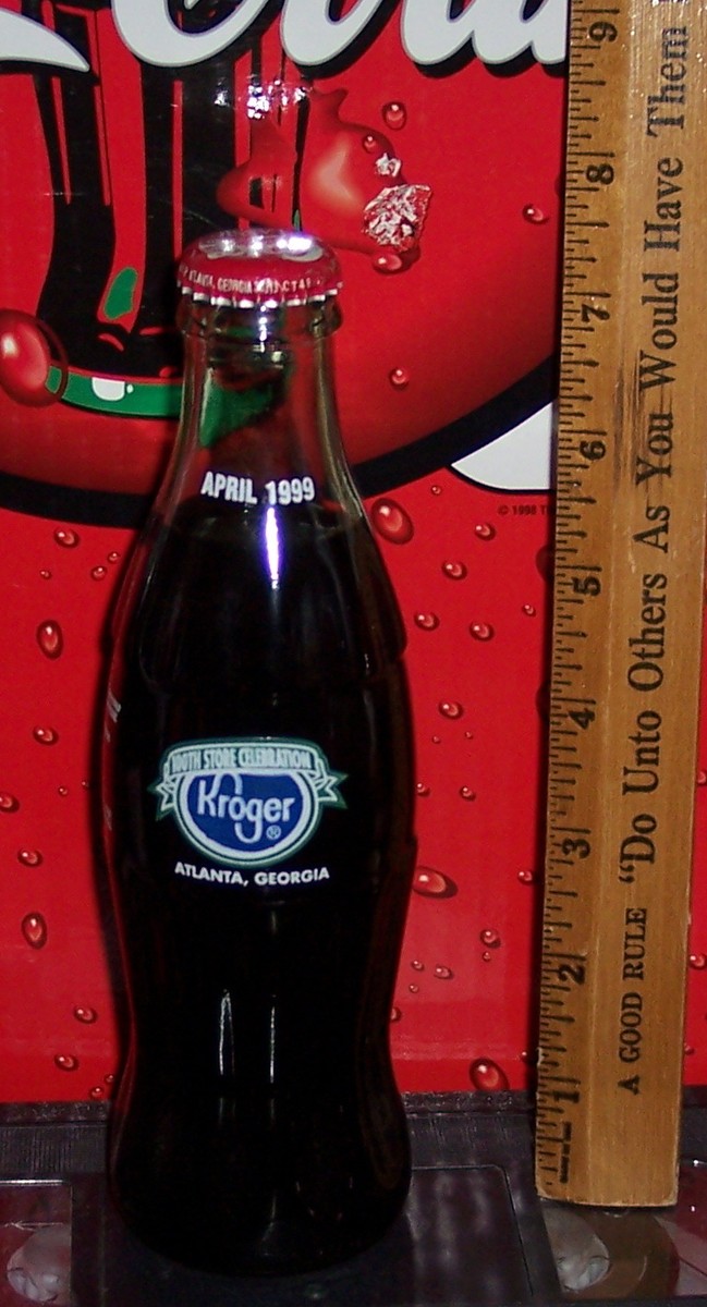 1999 KROGER 100TH STORE CELEBRATION ATLANTA GA 8 OUNCE GLASS COCA