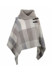 John Branigan Weavers Herringbone Cape/poncho Collar Multi Beige Rrp £123.68
