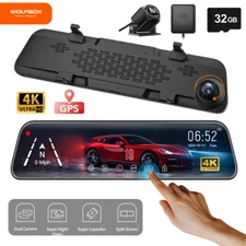 12" Rearview Mirror Car DVR Dual Dash Cam G840S Camera Front Rear Video Recorder