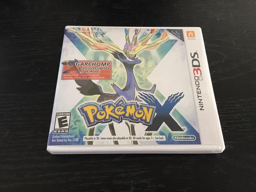 COMPLETE Pokemon X (Nintendo 3DS) Garchomp Variant Case