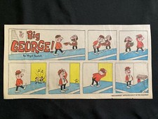 #02 BIG GEORGE! by Virgil Partch Lot of 21 Sunday Third Page Strips 1979