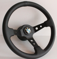 Steering Wheel fits For BMW Deep Dish Leather Steering Wheel E12 E21 E23 E24 E28