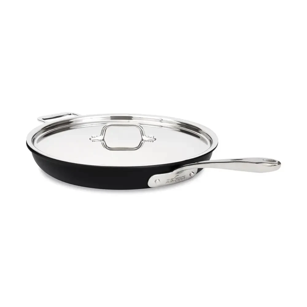 New All-Clad NS1 Pro Nonstick Induction 12 inch Fry Pan with lid.