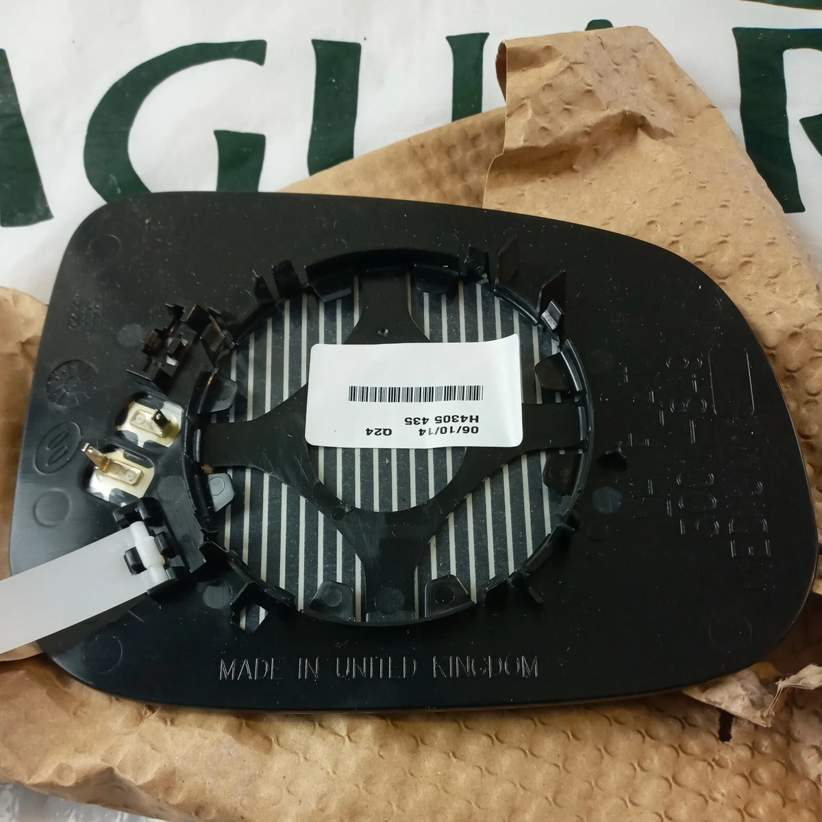 Genuine Jaguar GLASS - DOOR MIRROR L/H (C2Z31949) part for XJ, XE 