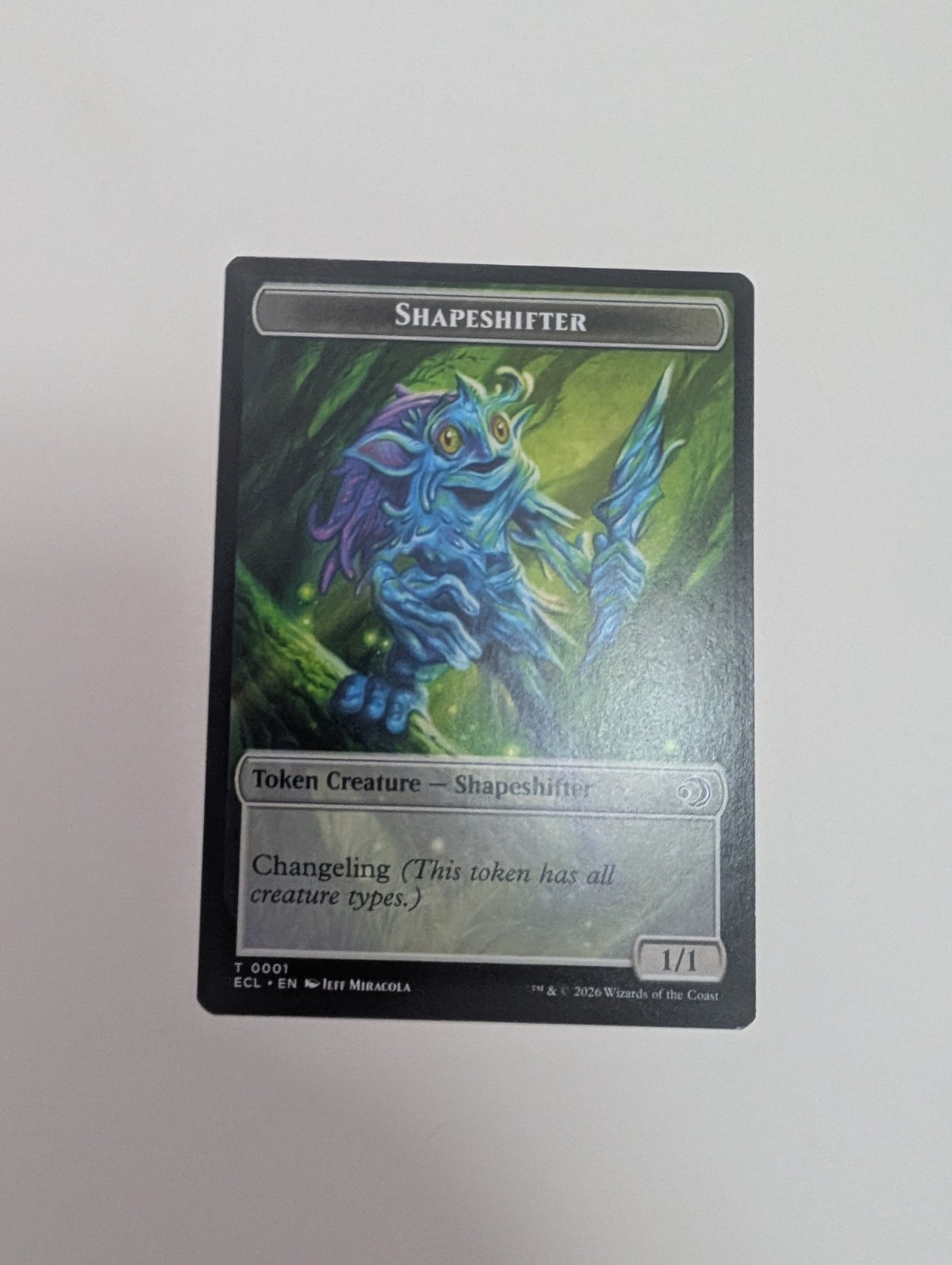 MTG - Shapeshifter 0001/Merfolk 0008 Token - Lorwyn Eclipsed NM/M Condition