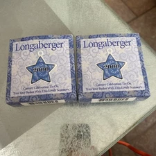 Longaberger Pottery 2000 Century Celebration Basket Tie On New In Box Authentic