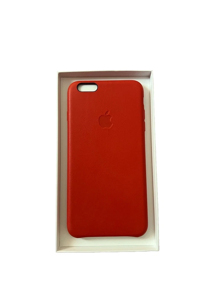 Auténtico Apple iPhone 6-Plus o 6s-Plus ~ Funda de cuero (PRODUCTO) ROJO ~ Bonito Foto 3 de 3