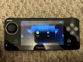 SNK NEO GEO X GOLD Limited Edition Console Complete CIB w Box/Dock + 2 GameCards