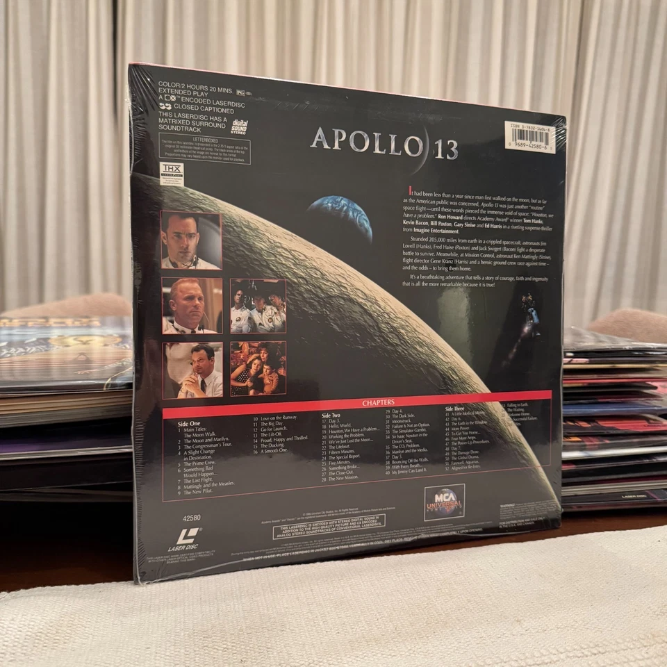 Apollo 13 ft Tom Hanks Letterbox Edition LaserDisc 42580 Factory Sealed - Image 2 of 4