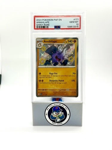 ANNIHILAPE 2024 Pokemon Paldean Fates #171/091 SHINY RARE SSP PSA 10 💎