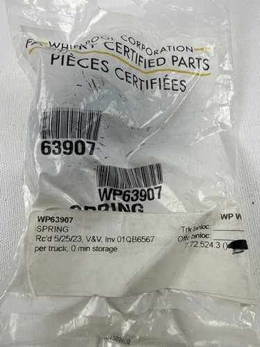 Whirlpool WP63907 Washer Suspension Spring Genuine OEM