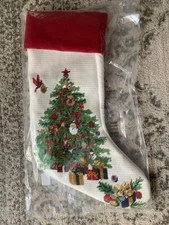 Pottery Barn Needlepoint Stocking NIP