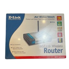D-Link DI-514 Air Wireless Network Router 802.11b WiFi 11Mbps 4 Port