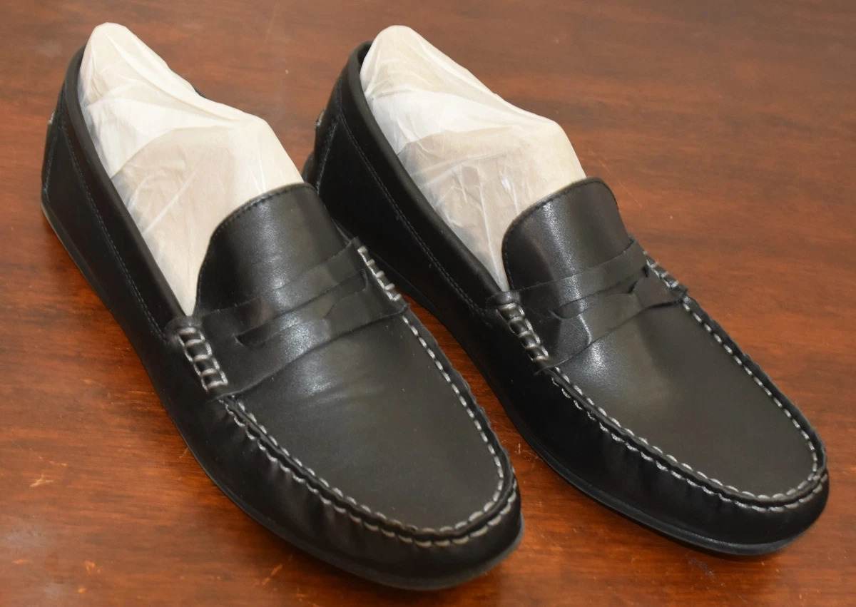 Thomas McAn Black Men\'s Loafers NATAN Black Leather Slip-On Dress Loafer | Men main image 3